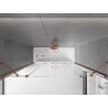 Mexen Velar Duo Badewannenabtrennung, 2-flügelig, verschiebbar, 200 x 150 cm, transparent, Roségold - 896-200-000-02-60