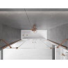 Mexen Velar Duo-Duschwand, 2-flügelig, Schiebemechanismus, 170 x 150 cm, transparent, gebürstetes Kupfer - 896-170-000-02-65