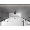 Mexen Velar Duo Badewannen-Faltwand 2-flügelig, 180 x 150 cm, transparent, gebürstetes Gun Gray - 896-180-000-02-66