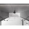 Mexen Velar Duo-Duschwand 2-flügelig, verschiebbar 200 x 150 cm, transparent, gebürstetes Gun Gray - 896-200-000-02-66