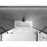 Mexen Velar Duo Badewannenabtrennung 2-flügelig, verschiebbar 170 x 150 cm, transparent, schwarz - 896-170-000-02-70