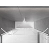 Mexen Velar Duo Badewannenabtrennung 2-flügelig verschiebbar 180 x 150 cm, transparent, weiß - 896-180-000-02-20