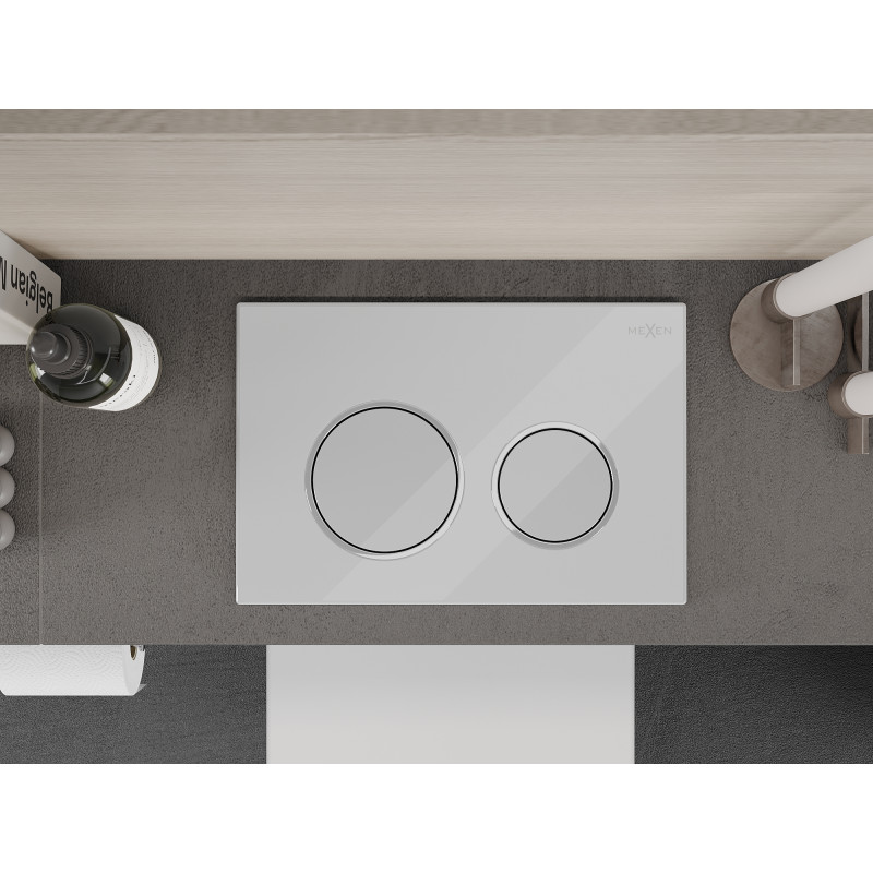 Mexen Fenix 07 XS Spültaste, weiß glänzend - 600700