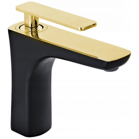 Mexen Indus Waschtischarmatur, schwarz/gold - 744600-75