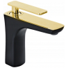 Mexen Indus Waschtischarmatur, schwarz/gold - 744600-75