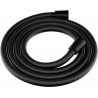 Mexen Duschschlauch 175 cm, schwarz - 79475-70