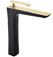 Mexen Indus hoher Waschtischarmatur, schwarz/gold - 744610-75