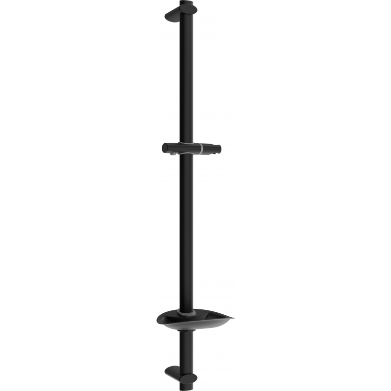 Mexen DB Duschstange mit Seifenschale 75 cm, schwarz - 79384-70