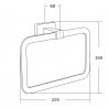 Mexen Asis Handtuchhalter, Chrom - 7017632-00