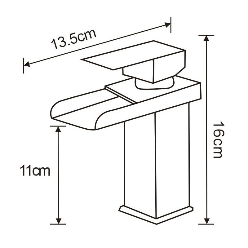 Mexen Hydra Waschtischarmatur, schwarz - 744900-70
