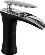 Mexen Lyra Waschtischarmatur, schwarz/chrom - 745300-07