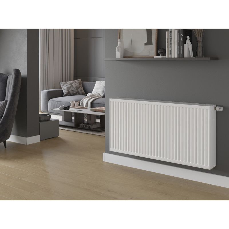 Mexen CV33 Plattenheizkörper 400 x 1500 mm, unterer Anschluss, 2533 W, weiß - W633-040-150-00