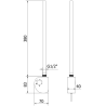 Mexen FA-D elektrische Heizung 300 W, weiß - W950-0300-20