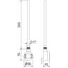 Mexen FA-S Elektrische Heizung mit Wi-Fi, 300 W, weiß - W954-0300-20