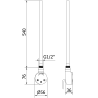 Mexen FA-O elektrische Heizpatrone 600 W, weiß - W951-0600-20