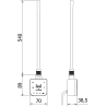 Mexen FA-F Elektroschlauch mit Wi-Fi, 600 W, weiß - W953-0600-20