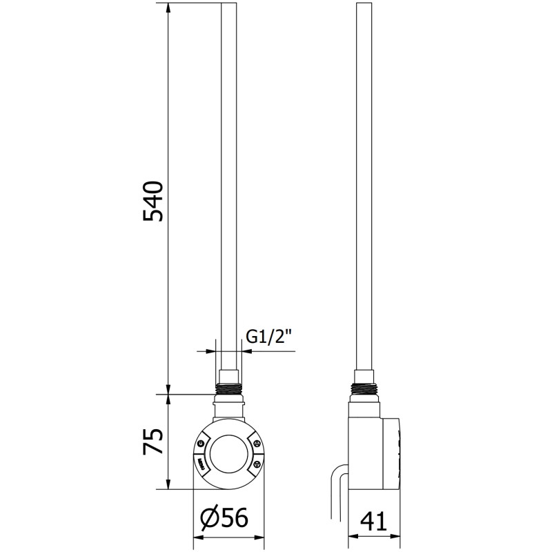 Mexen FA-S Elektrische Heizung mit Wi-Fi, 600 W, weiß - W954-0600-20