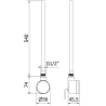 Mexen FA-D22 elektrische Heizpatrone 600 W, weiß - W955-0600-20