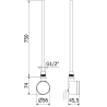Mexen FA-D22 elektrische Heizung 900 W, weiß - W955-0900-20