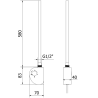 Mexen FA-D elektrische Heizpatrone 600 W, weiß - W950-0600-20