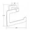 Mexen Asis Toilettenpapierhalter, schwarz - 7017633-70