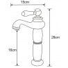 Mexen Draco hoher Waschtischarmatur, Chrom - 745410-00