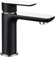 Mexen Alfa Waschtischarmatur, schwarz/chrom - 745700-71