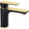 Mexen Alfa Waschbeckenarmatur, schwarz/gold - 745700-75