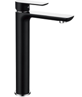 Mexen Alfa hoher Waschtischarmatur, schwarz/chrom - 745710-71