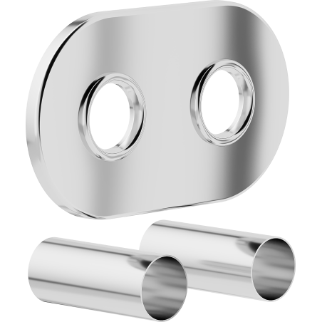 Mexen Uni-Term R Doppelverkleidungssatz für Heizkörper, Chrom - W905-000-01