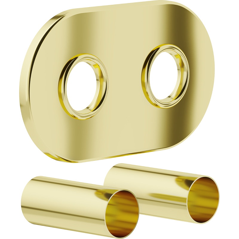 Mexen 2R Doppeltes Abdeckset für Heizkörper, Gold - W905-000-50