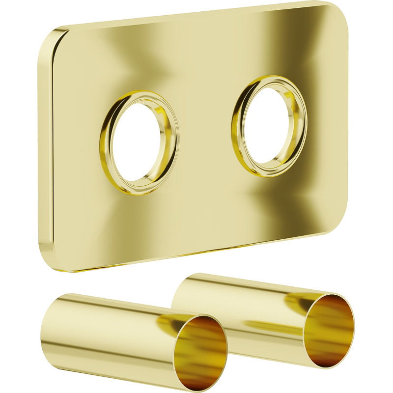 Mexen 2S Doppeltes Abdeckset für Heizkörper, gold - W910-000-50