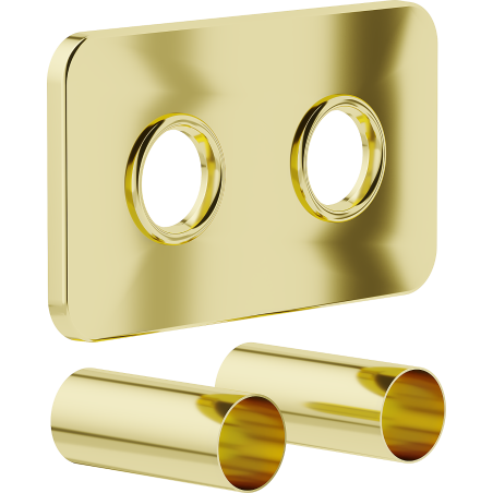 Mexen 2S Doppeltes Abdeckset für Heizkörper, gold - W910-000-50