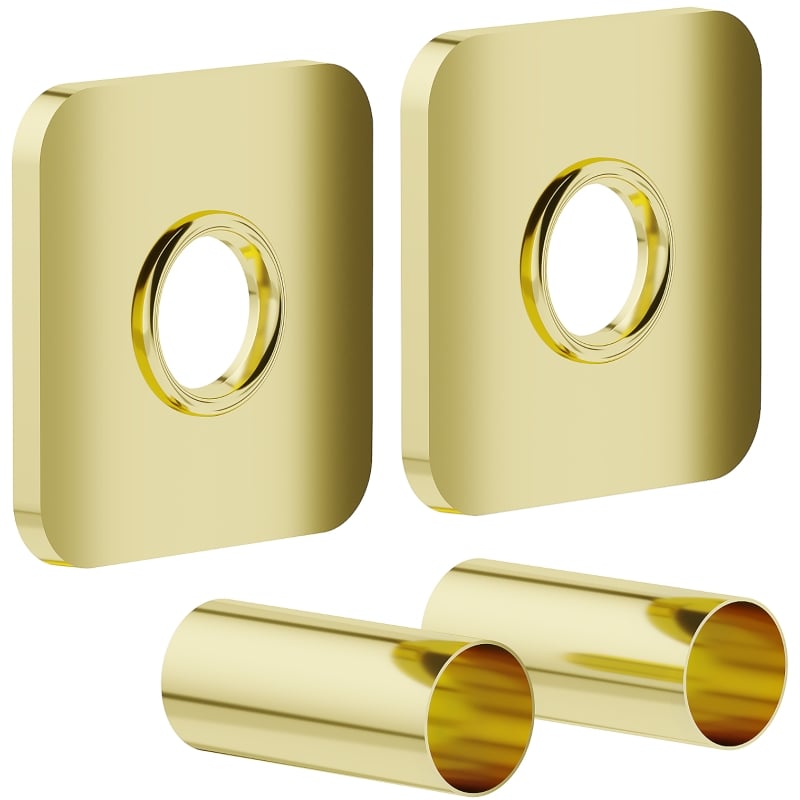 Mexen 1S Einzelnes Abdeckset für Heizkörper, Gold - W909-000-50