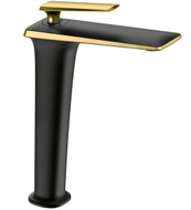 Mexen Purus hohe Waschbeckenarmatur, schwarz/gold - 745810-75