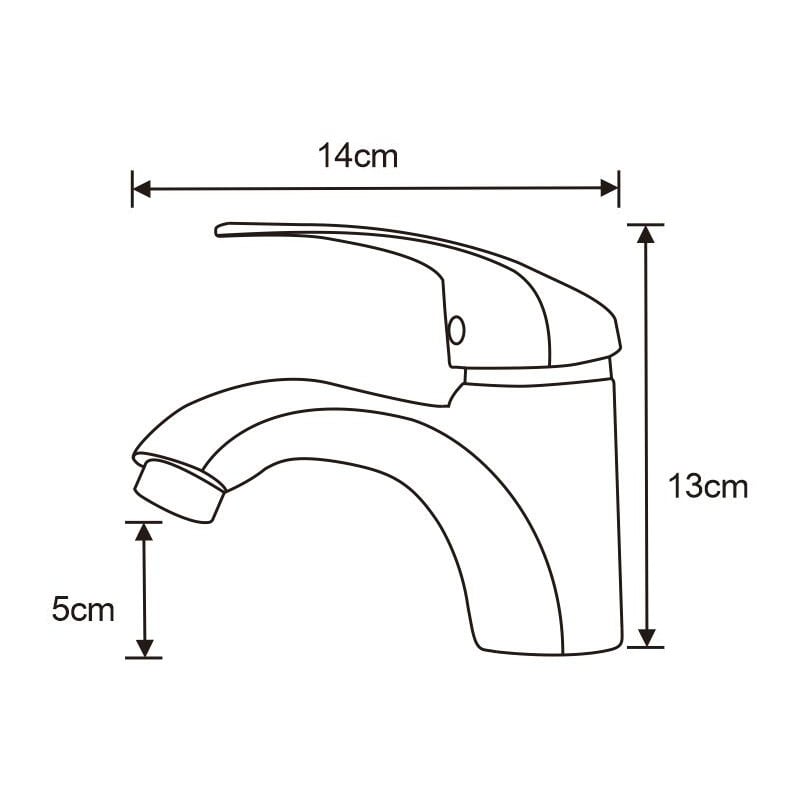 Mexen Fabia Waschtischarmatur, schwarz - 746500-70
