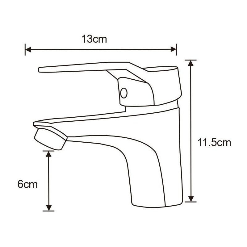 Mexen Caro Waschtischarmatur, Chrom - 746600-00