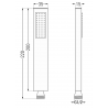 Mexen R-02 1-Funktions-Duschkopf, goldfarben - 79500-50