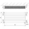 Mexen Line CVL33 Plattenheizkörper 900 x 1100 mm, unterer Anschluss, 3301 W, weiß - W633L-090-110-00