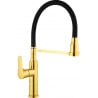 Mexen Edna Küchenarmatur, Gold/Schwarz - 672900-57