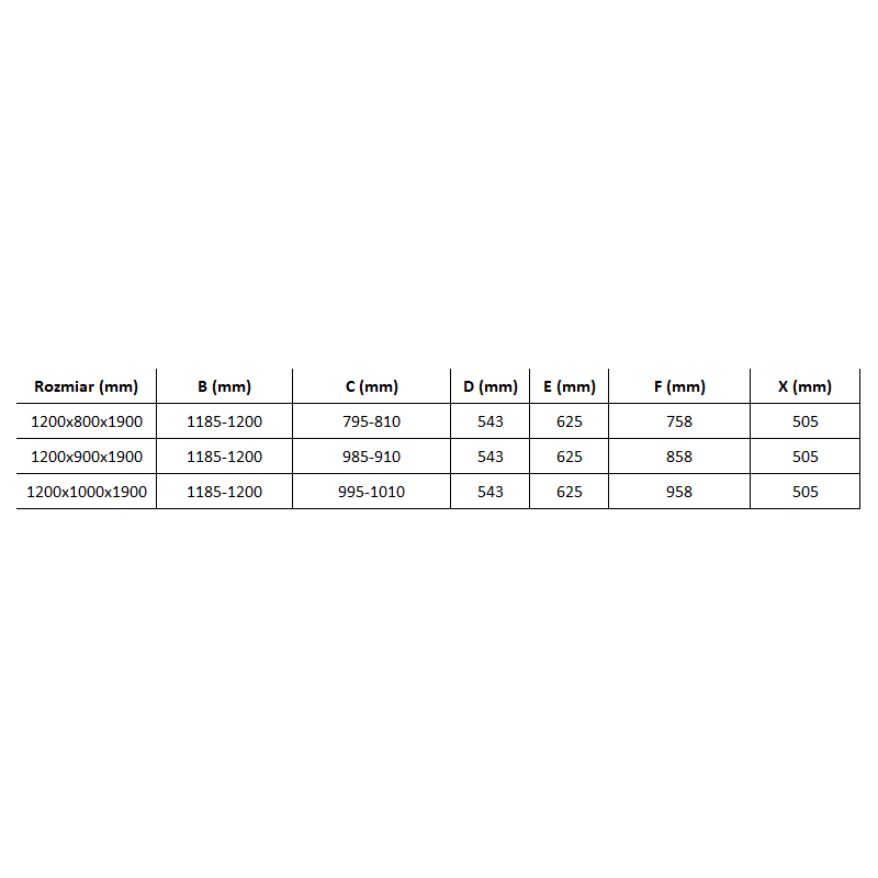 Mexen Omega-3S Duschkabine 3-seitig, Schiebetüren 120 x 100 cm, transparent, Chrom - 825-120-100-01-00-3S