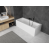 Mexen Uni Seitenwand 90 cm für rechteckige Badewanne, weiß - 55099-090