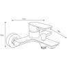 Mexen Alfa Badewannenarmatur, schwarz - 745730-70