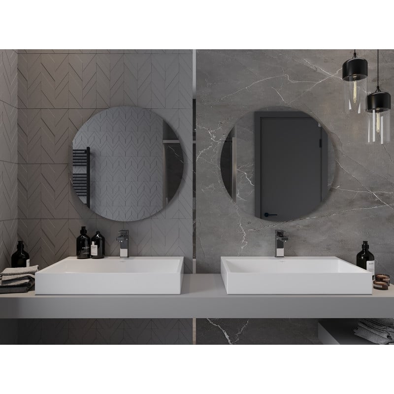 Mexen Alto rundes Badezimmerspiegel 70 cm - 9853-070-070-000-00