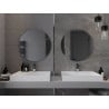 Mexen Alto rundes Badezimmerspiegel 70 cm - 9853-070-070-000-00