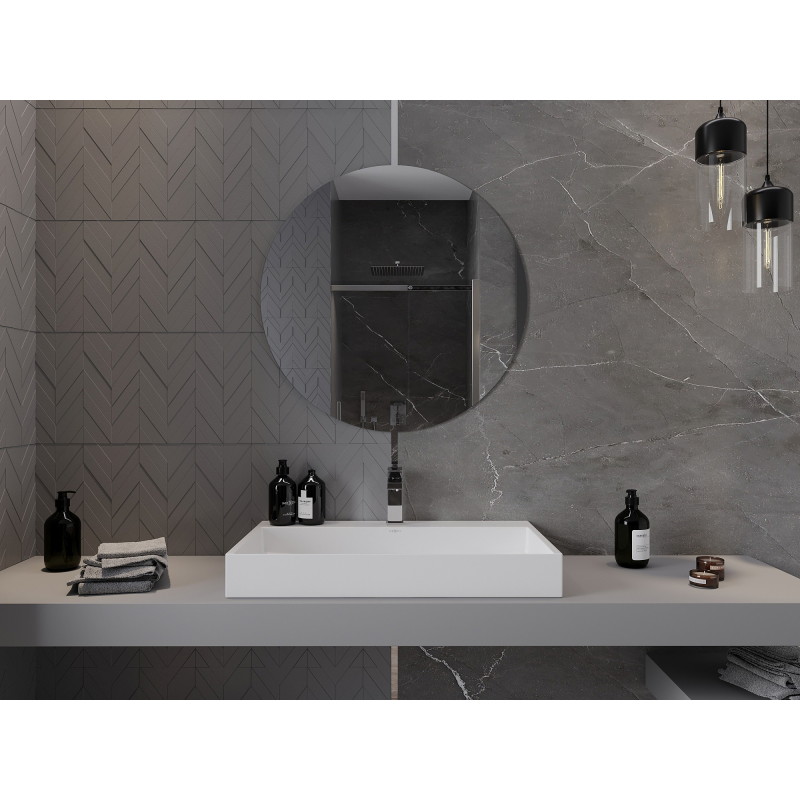 Mexen Alto runder Badezimmerspiegel 80 cm - 9853-080-080-000-00
