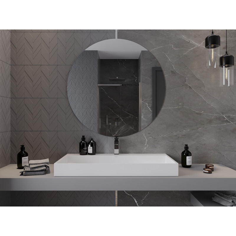 Mexen Alto runder Badezimmerspiegel 100 cm - 9853-100-100-000-00