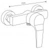 Mexen Caro Duschbatterie, Chrom - 746640-00