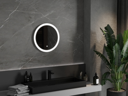 Mexen Oro beleuchteter Badezimmerspiegel, rund 50 cm, LED 6000K, Antifog - 9824-050-050-611-00