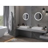 Mexen Oro beleuchteter Badezimmerspiegel, rund 50 cm, LED 6000K, Antifog - 9824-050-050-611-00